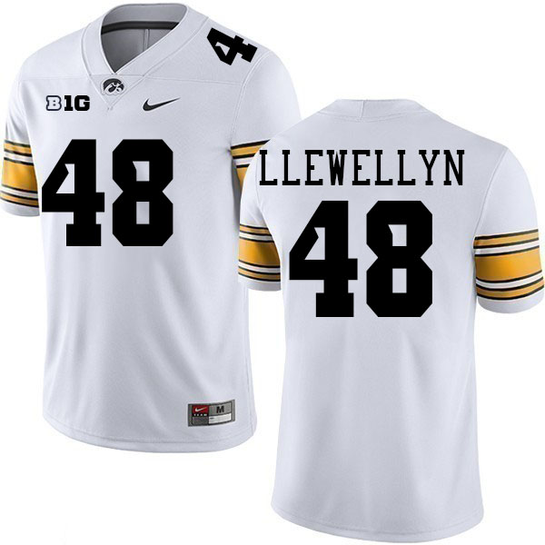 Max Llewellyn Iowa Jersey,University Of Iowa Hawkeyes Fotoball Uniforms,Jersey,Gears-White